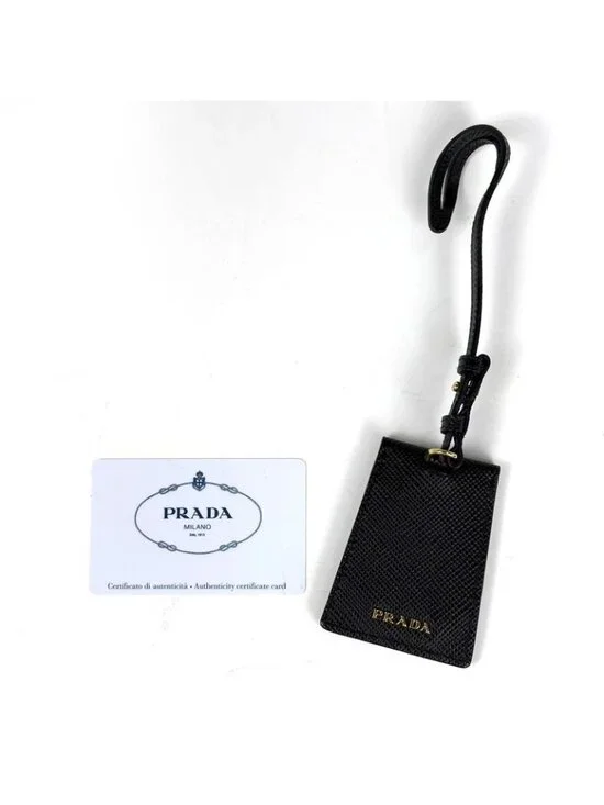 Prada Pannier Logo 2-Way Shoulder Bag Straw Beige Black - Picture 8 of 8